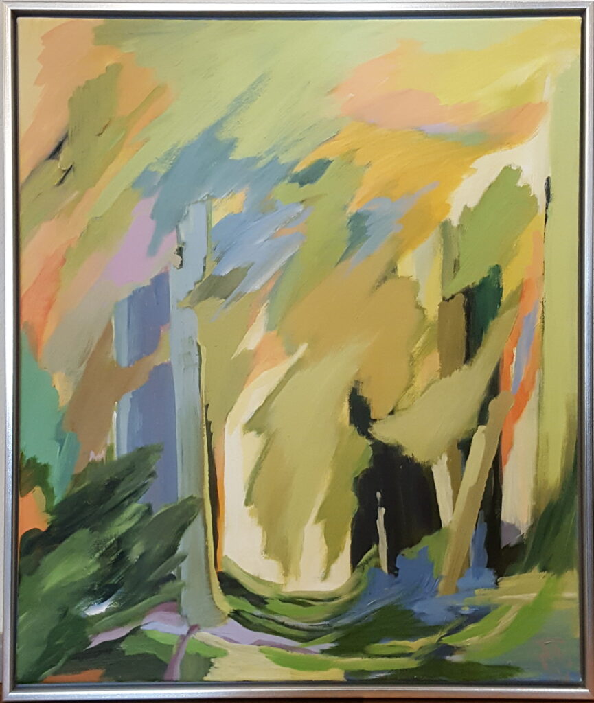 Sommerfest i Pindal Mose III, 60x70 akryl på lærred