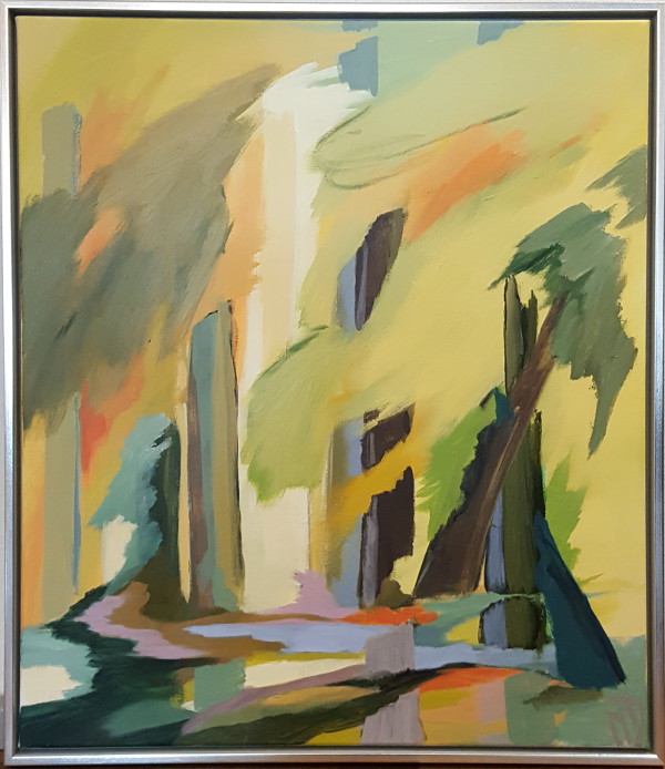 Sommerfest i Pindal Mose IV, 60x70 akryl på lærred