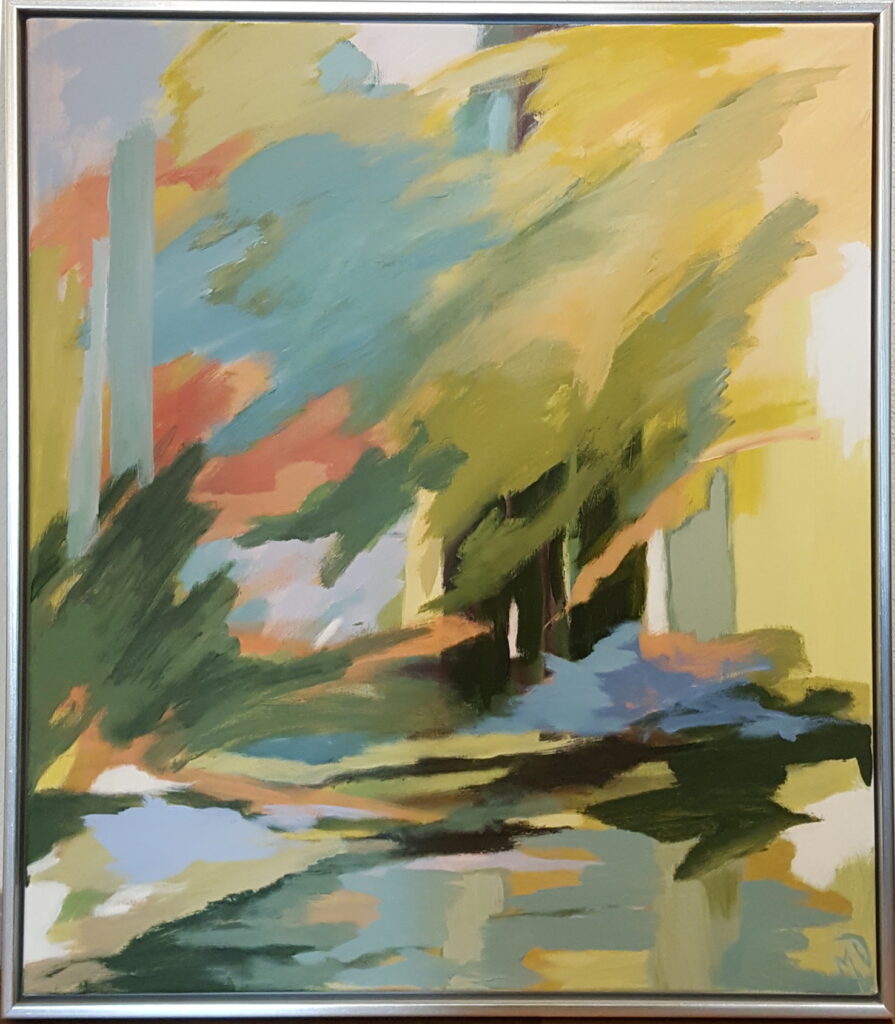 Sommerfest i Pindal Mose II, 60x70 akryl på lærred