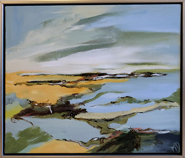 På vej til Ringkøbing II, 40x50 akryl på lærred