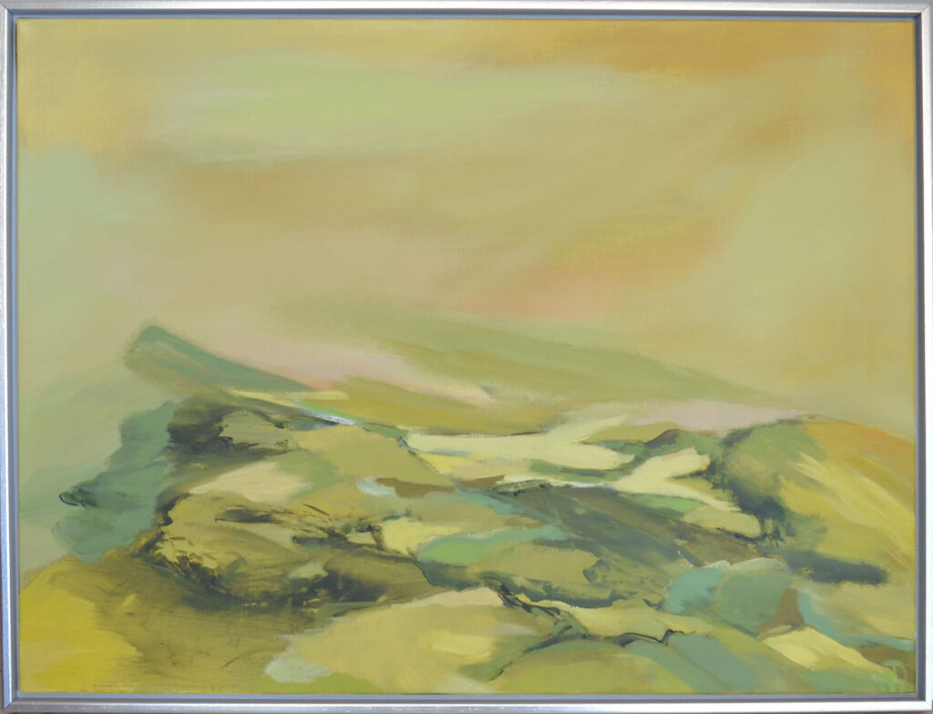 Klitlandskab, Grønhøj, 60x80 akryl