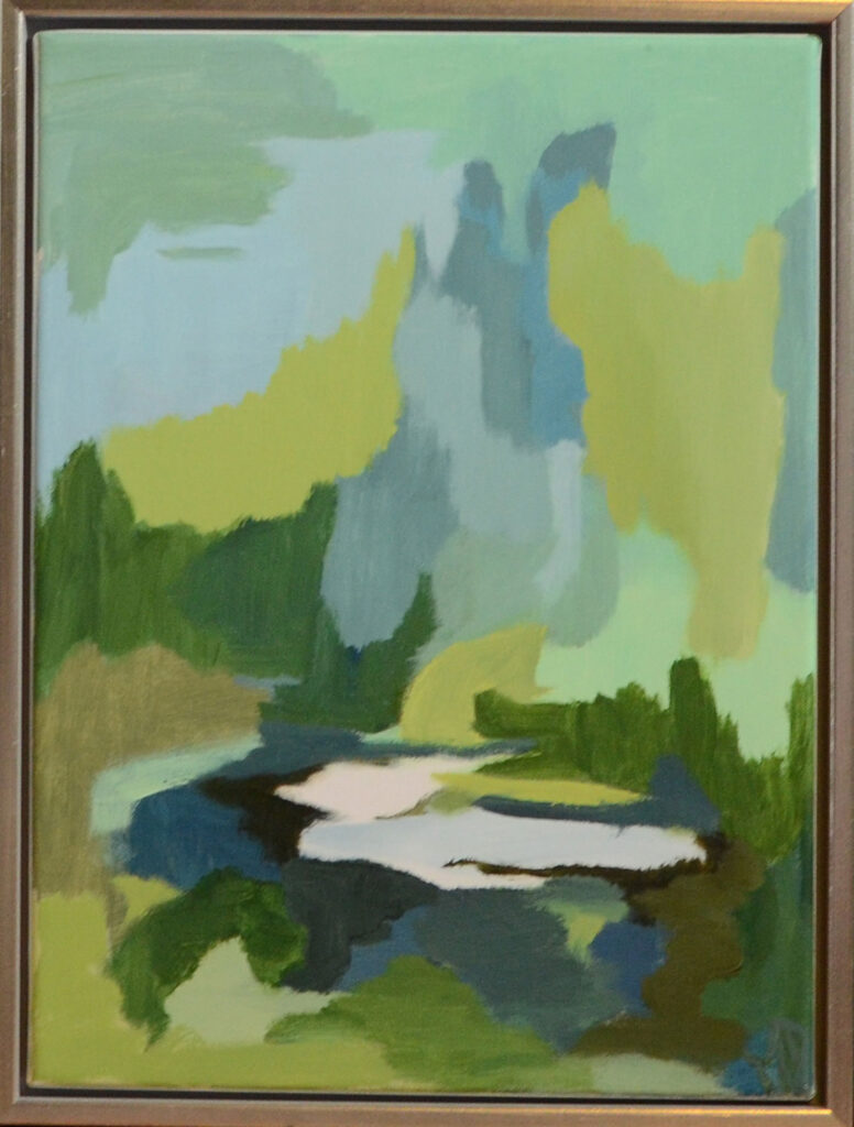 Forreste eng II, 30x40 akryl