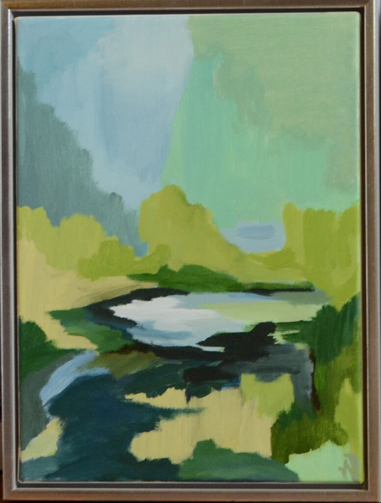 Forreste eng I, 30x40 akryl