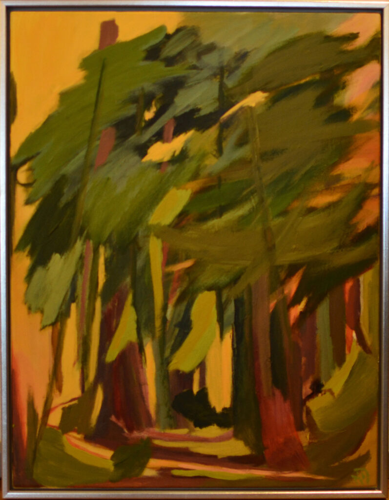 Fra mit køkkenvindue, 50x65 akryl