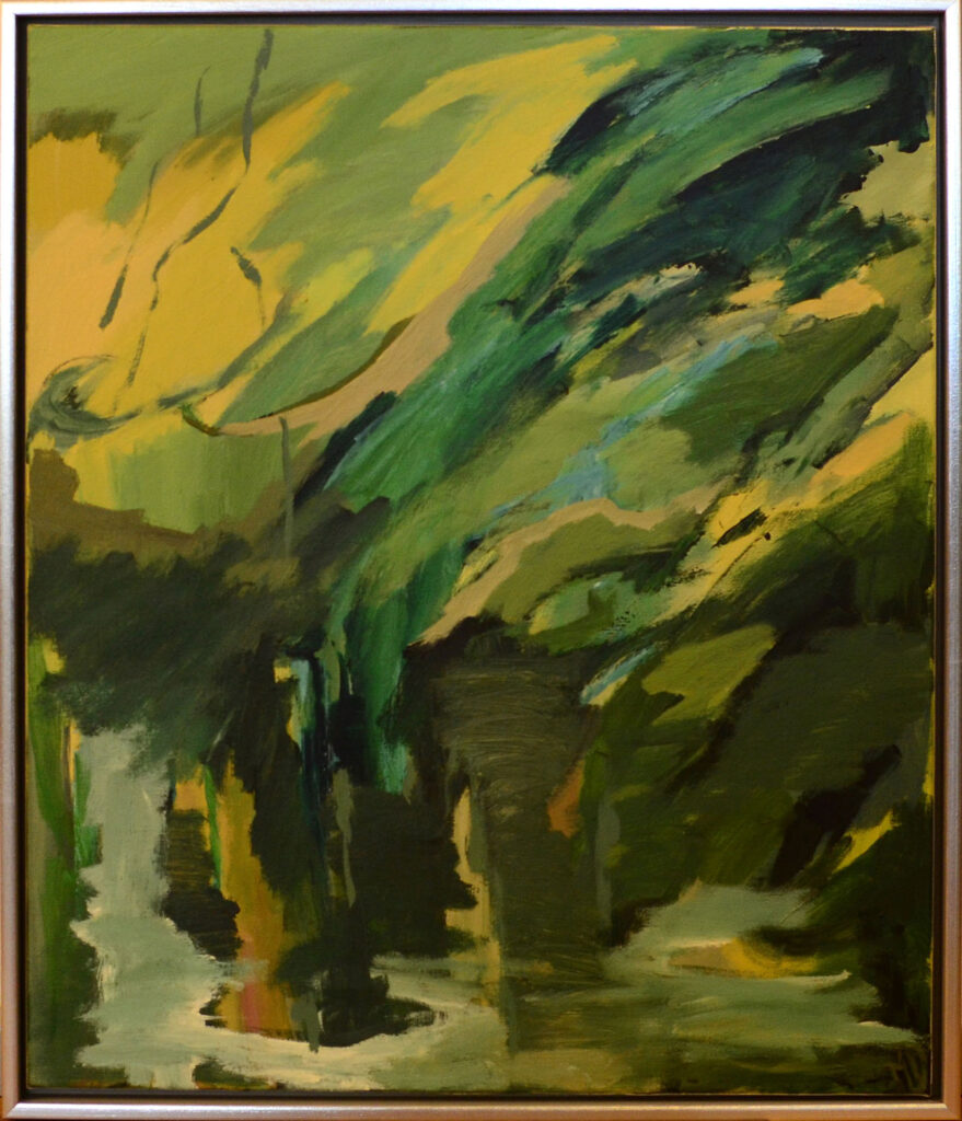Tæt bevoksning, Pindal Mose, 50x60 akryl