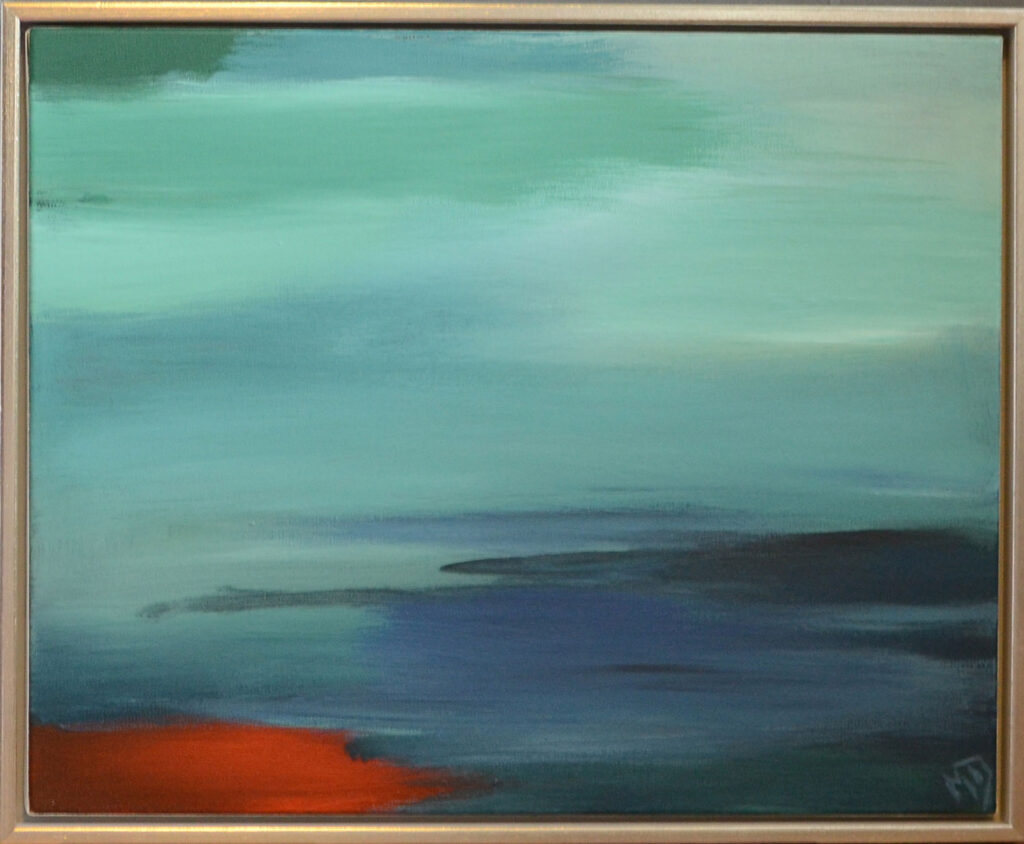 Aftenlys Skagen, 40x40 akryl