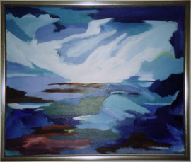 Isbræen, Upernavik, 40x50 akryl