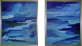 Isfrit I & Isfrit II, 43x35 akryl