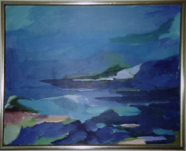 Hundeøen, Upernavik, 40x50 akryl