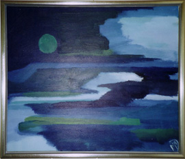 Fjorden, Upernavik, 43x37 akryl