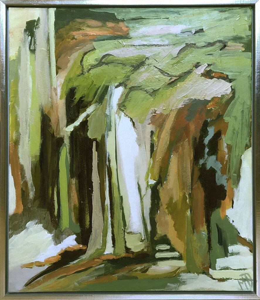 De slanke træer, 50x60 akryl på lærred