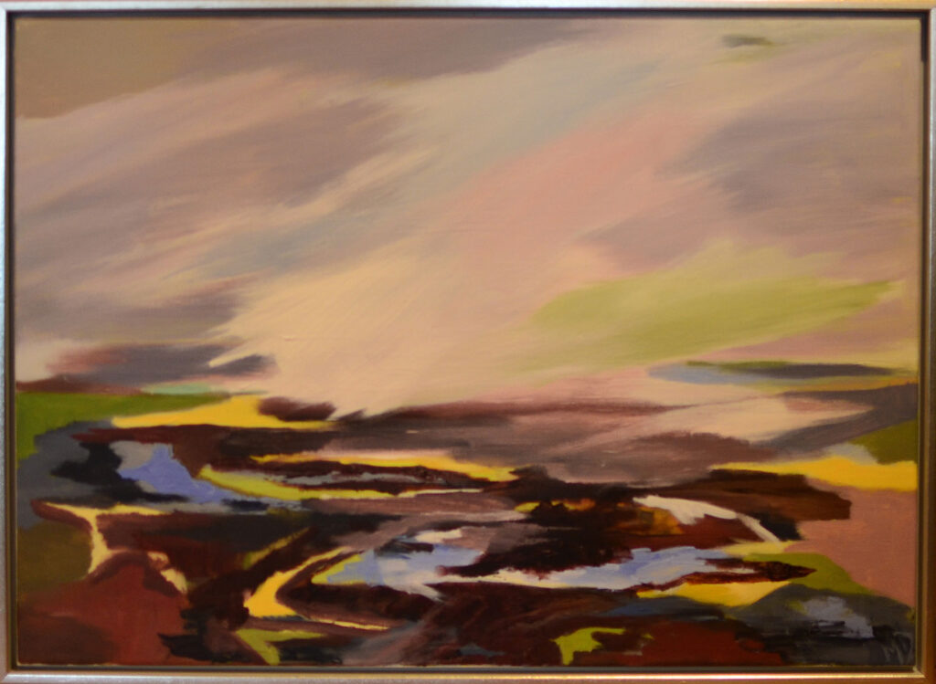 Forårslys, 50x70 akryl