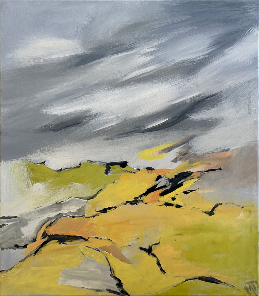 Højt vejr, Nordjylland II, 60x70 akryl