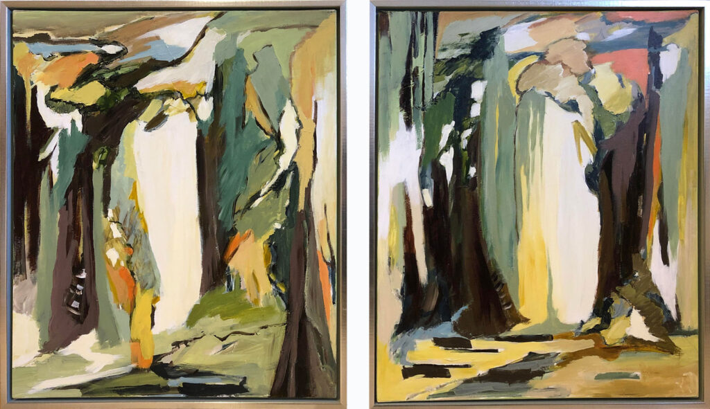 Sensommer I, II, 50x60 akryl