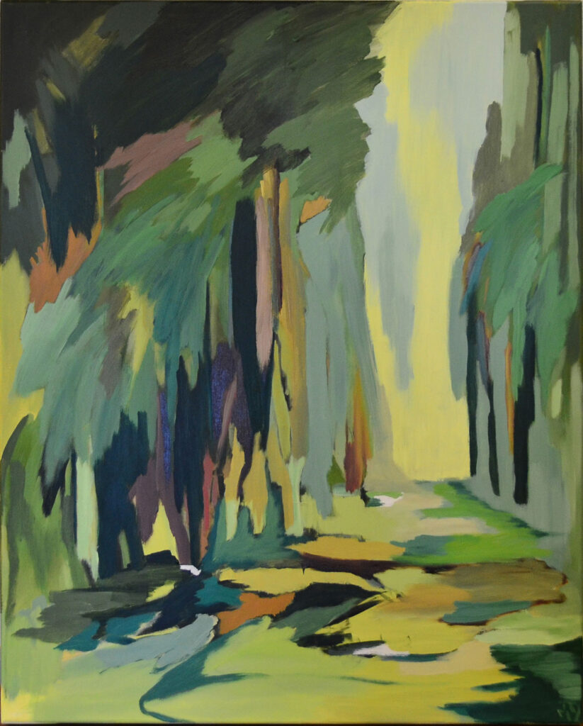 Vadestedet, Gudenåen, 80x100 akryl